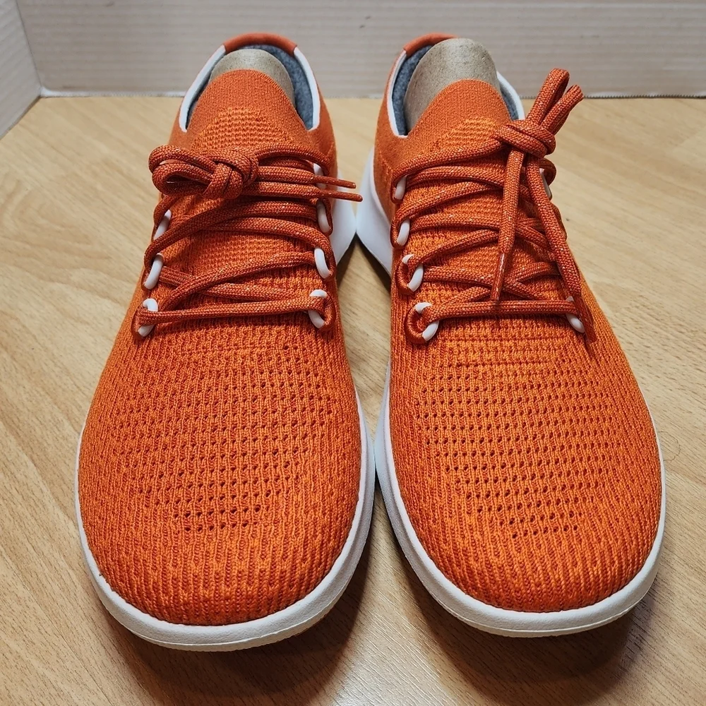 Allbirds TD2 Tree Dasher 2 Orange‎ Knit Active Shoes. Men's size 11.5. New.